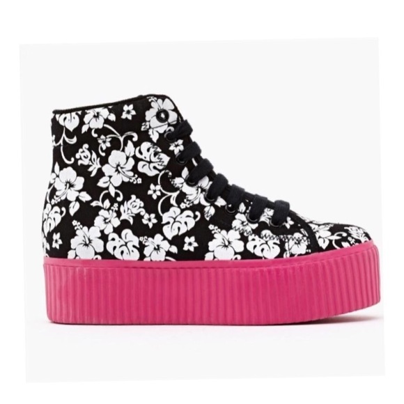 Jeffrey Campbell Pink Hiya Platform Sneaker - Picture 3 of 4