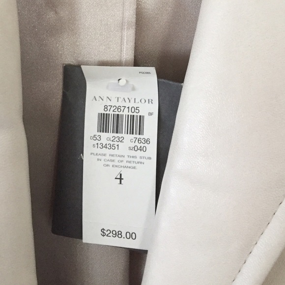 NWT Ann Taylor Genuine leather jacket/blazer! - Picture 2 of 4