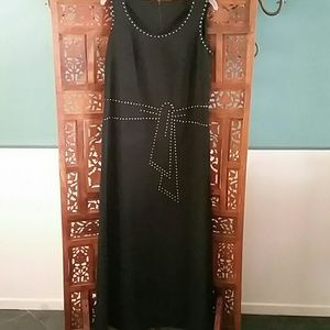 Vintage 1970s Flapper Style Dress with Rhinestones