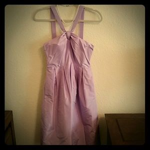 J. Crew Lavender 100% Silk Party Dress.