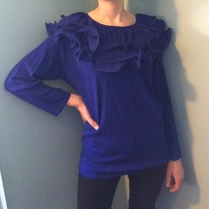 Cobalt blue Ravel top NWT Retail