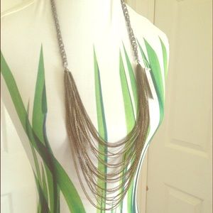 Mixed-Metals Body Chain Necklace