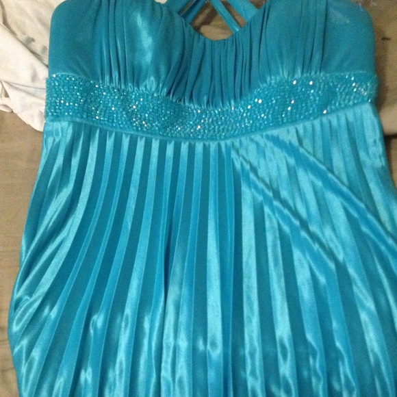 Blue prom dress