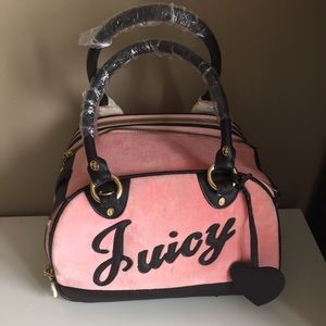 Juicy Couture Pink dog carrier