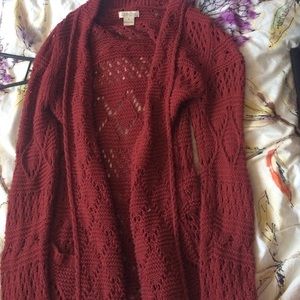 Maroon Cardigan