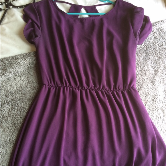 Dee Elle purple chiffon dress