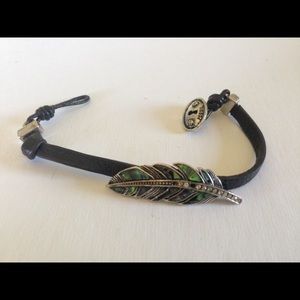 Fossil feather bracelet set!