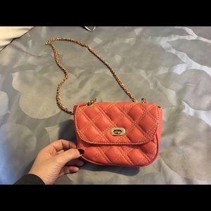 Orange mini purse