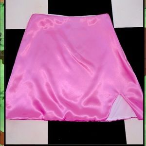 O-Mighty Pink Silk Kitten Skirt