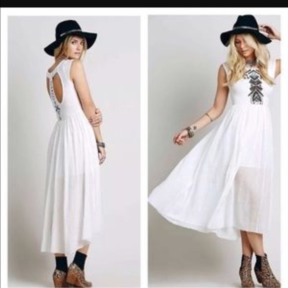 🚫SOLD🚫Free people embroidered cut out midi NWT