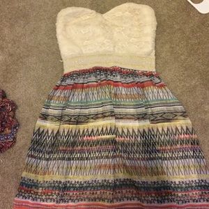 Strapless dress