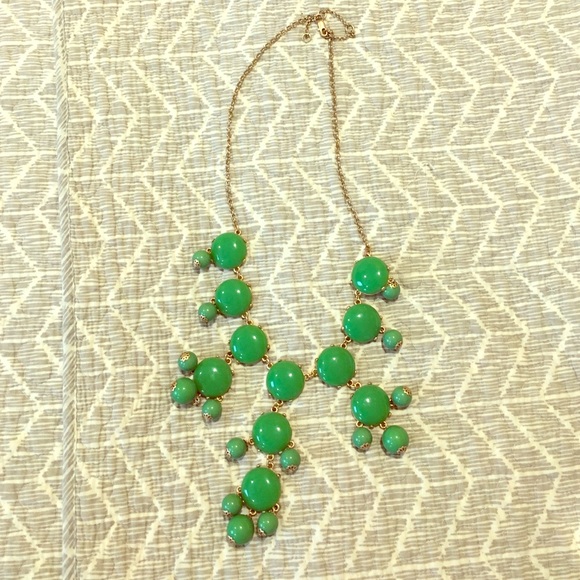 Adjustable, green necklace