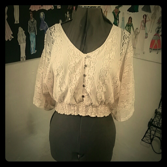 Rue 21 lace long sleeve blouse