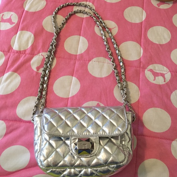 Victoria's Secret Silver Cross body purse