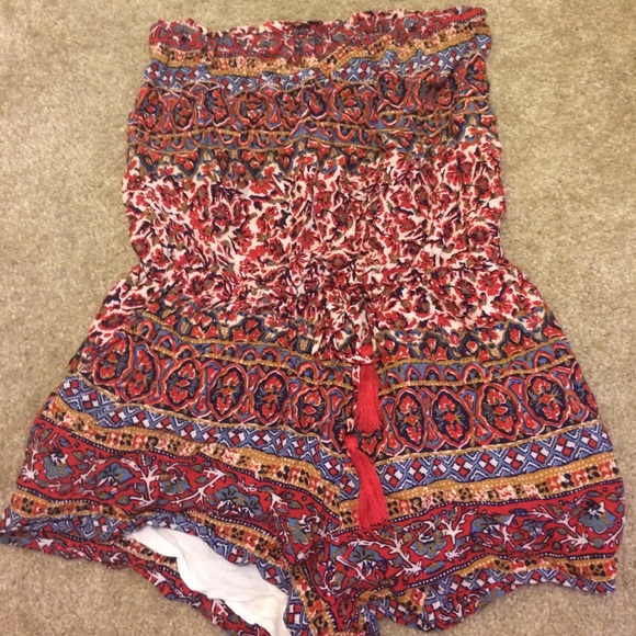 Strapless Romper