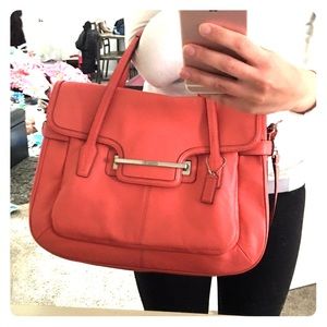 Coral coach purse!