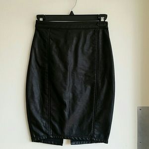 GUESS Faux Leather Skirt- Brand New