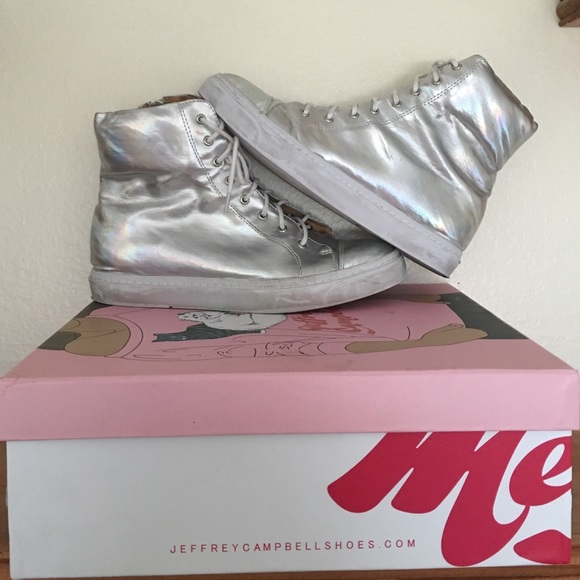 Jeffrey Campbell S8 holographic shoes