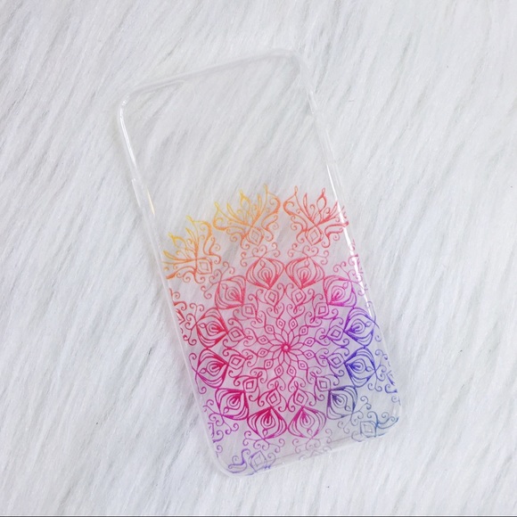 Ashley's Boutique Accessories - colorful mandala clear iPhone 6/6s phone case