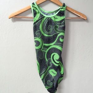 Snowflake gymnastics leotard not gk