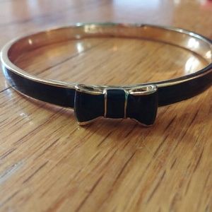 Kate Spade black bow bangle