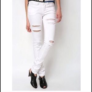 Urban outfitters high wasted white twig jeans
