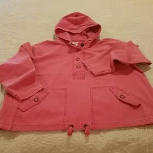 Coldwater Creek canvas hooded pullover