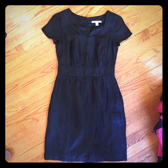 SOLD | Banana Republic Black Textured Sheath Dress