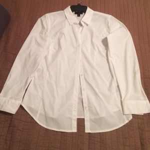 Worthington white button down blouse