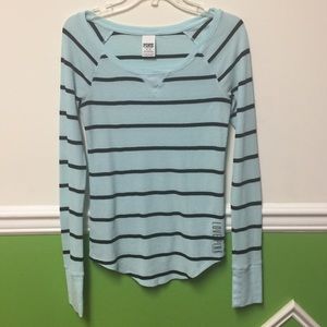 Striped PINK Henley!