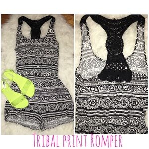 Tribal Print Romper