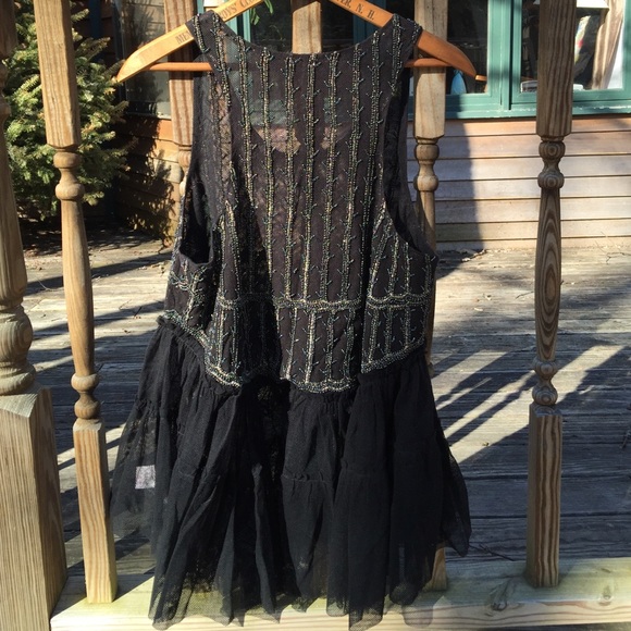 Sold Out Free People NWOT Beaded Tunic Tank - Picture 2 of 4