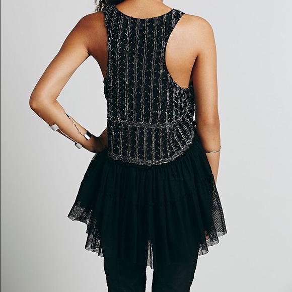 Sold Out Free People NWOT Beaded Tunic Tank - Picture 4 of 4