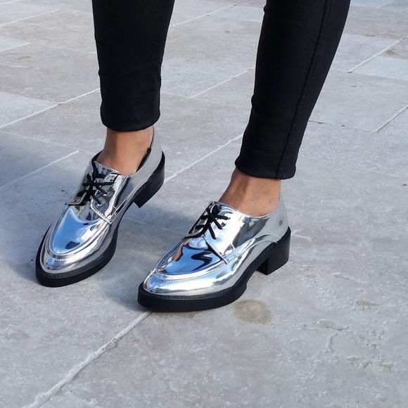 silver oxford shoes zara zara silver oxford shoes from lidy s closet on poshmark silver oxford shoes zara zara silver oxford shoes from lidy s closet on poshmark