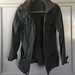 Urban outfitters green military jacket