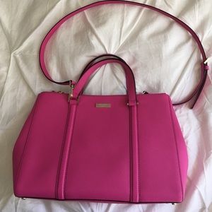 Pink Kate Spade cross body/hand bag