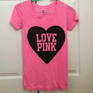 PINK v-neck shirt