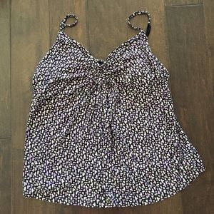 Blouse with built in shelf bra