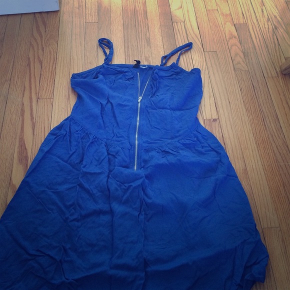 H&M Cobalt blue sun dress size 8/10 small GUC
