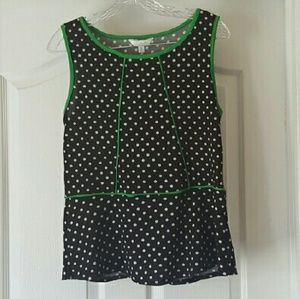 Charming Charlie peplum tank, M