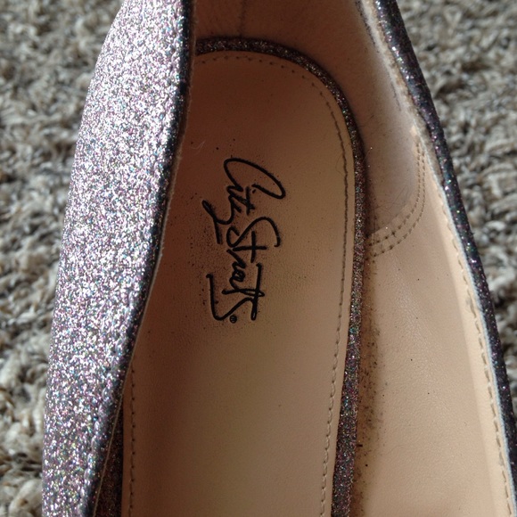 **SOLD** City Streets multi-colored glitter heels - Picture 2 of 4