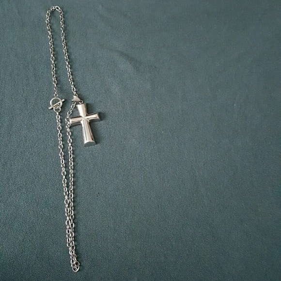 Chunky Silver Cross - Picture 2 of 2