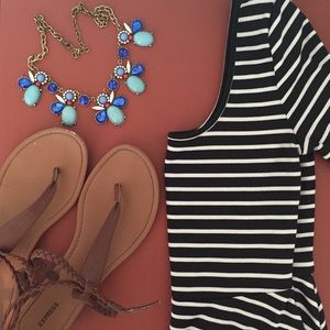 Striped Skater Dress