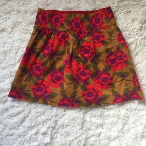 Fossil Rose Patterned Skirt