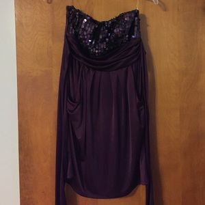 Dark purple dress