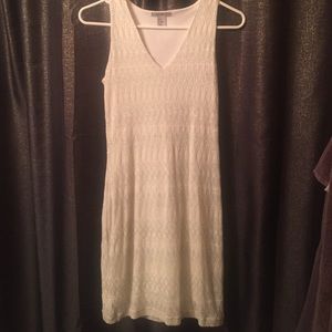 ❌Sold ❌White and Silver Shimmer Body dress