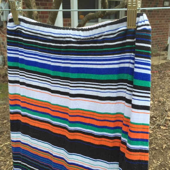 Multicolored long maxi skirt.