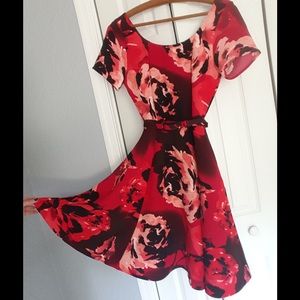 New York and Company NYC Red Dress Eva Mendes 2