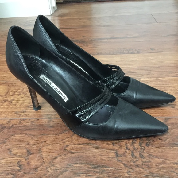 Authentic Manolo Blahnik Black Heels