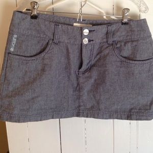 Burton chambray mini skirt